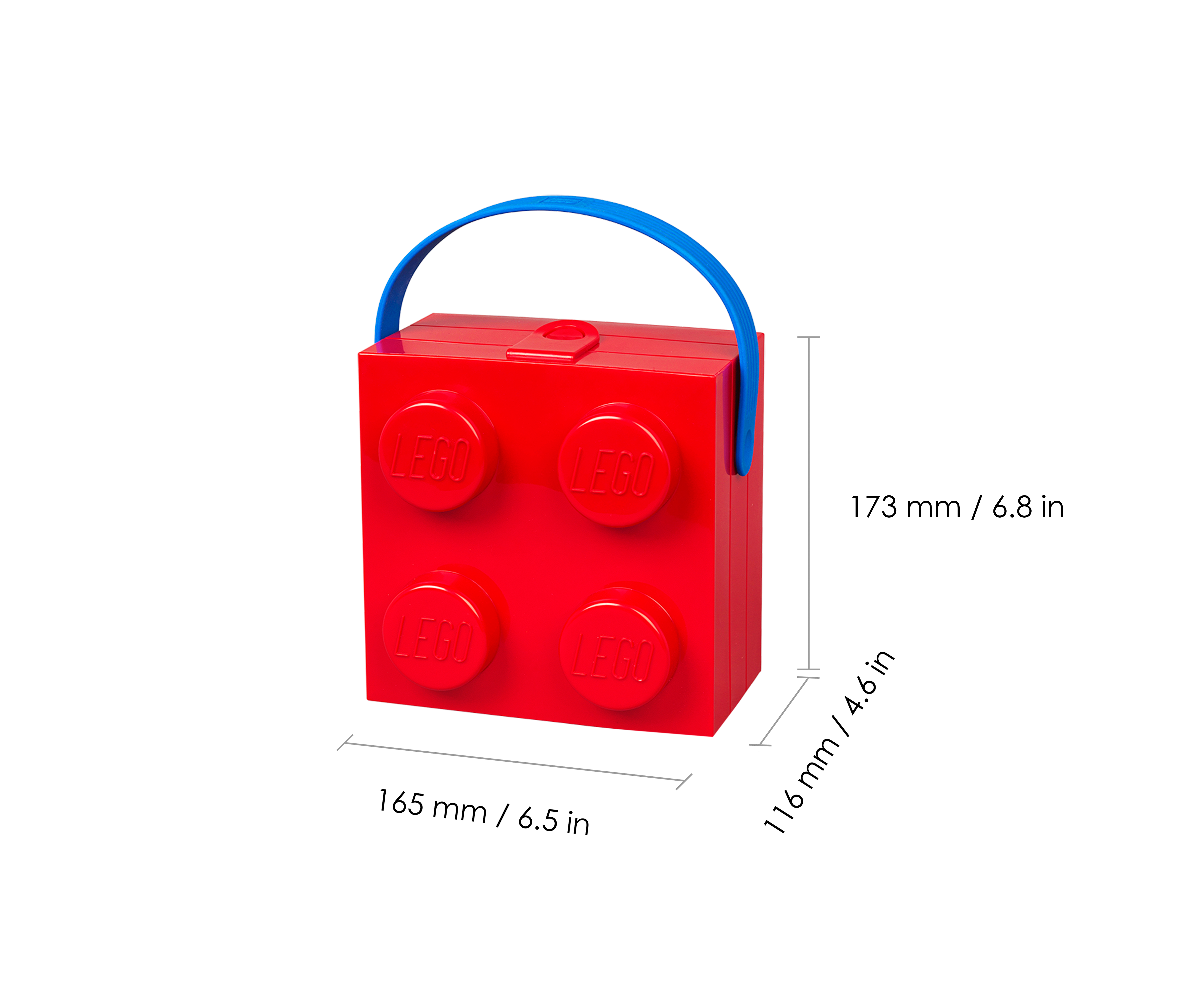 Blu Lego Brick Lunch Box cm 0 cm 