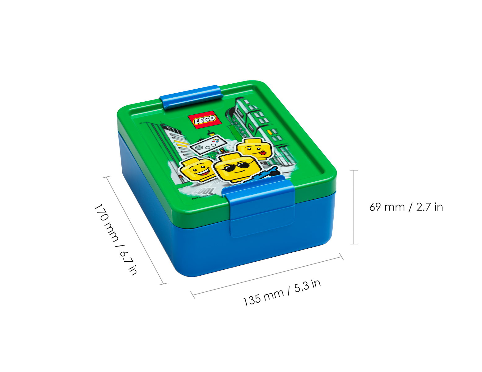 Room Copenhagen 40581724 Lego Iconic Lunch Set Boy Blue/Green 